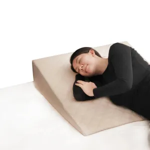 Moon Wedge Pillow for GERD Acid Reflux (Brown)