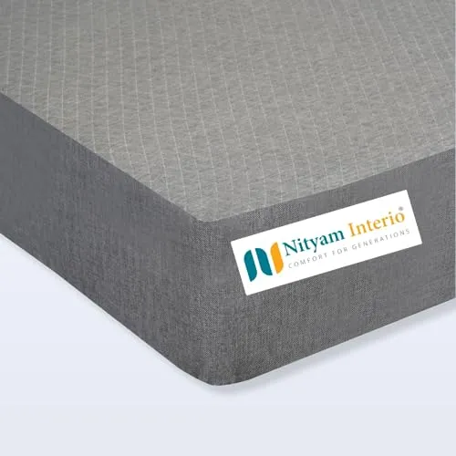 NITYAM - Active Sleep Mattress with Excellent Bounce-Back - Anti-Microbial Fabric | High-Resilience Foam | 3 Year Warrenty| Queen - 72X60X3