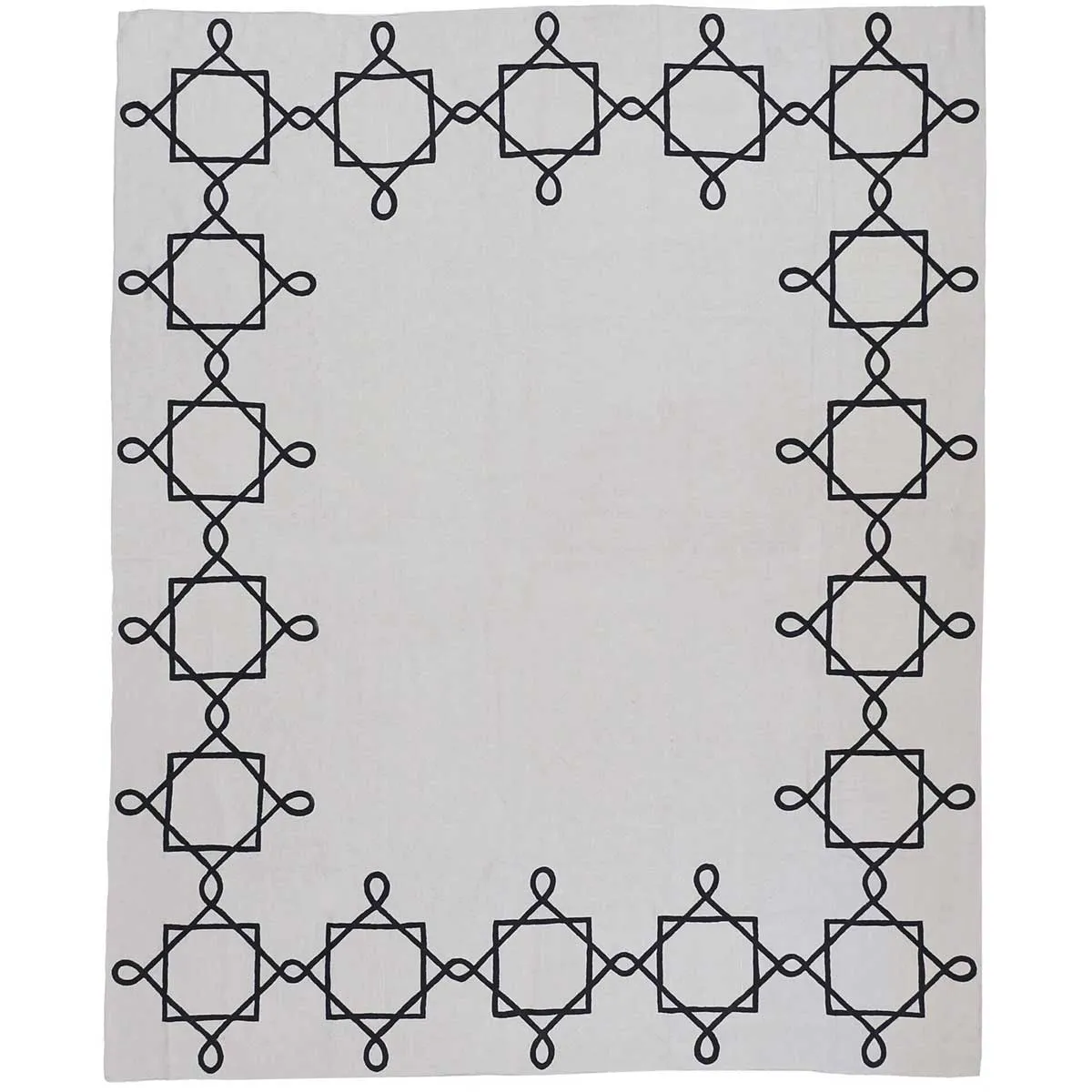 Quadrato Magico - Hand-spun cashmere wool rug