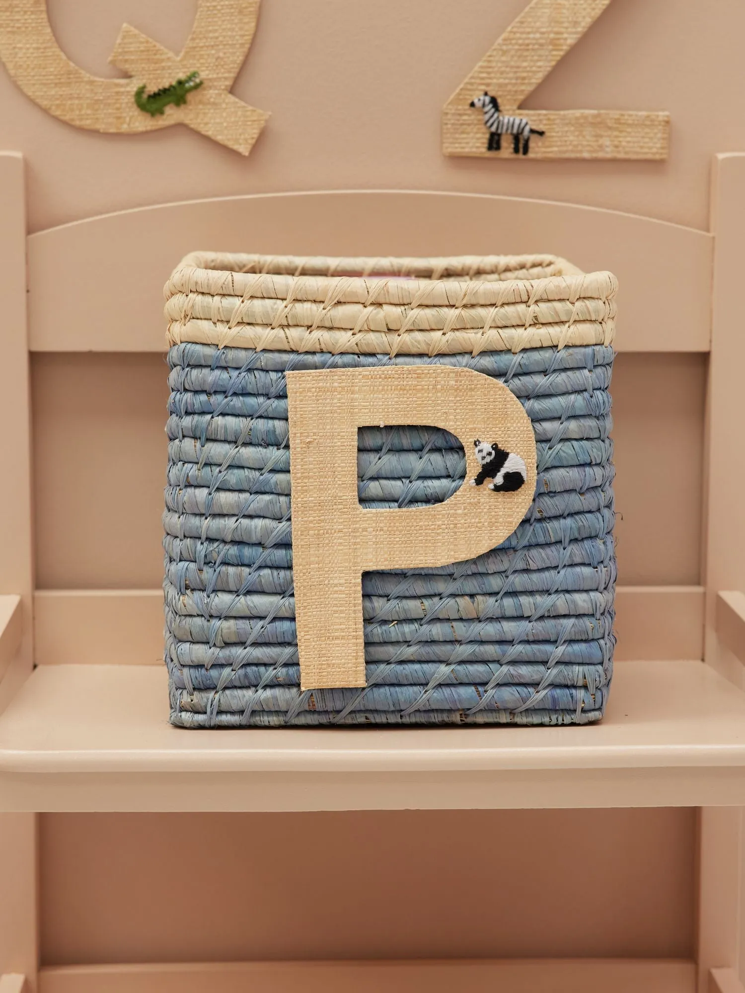 Raffia Chair - Natural - P - Panda Embroidery