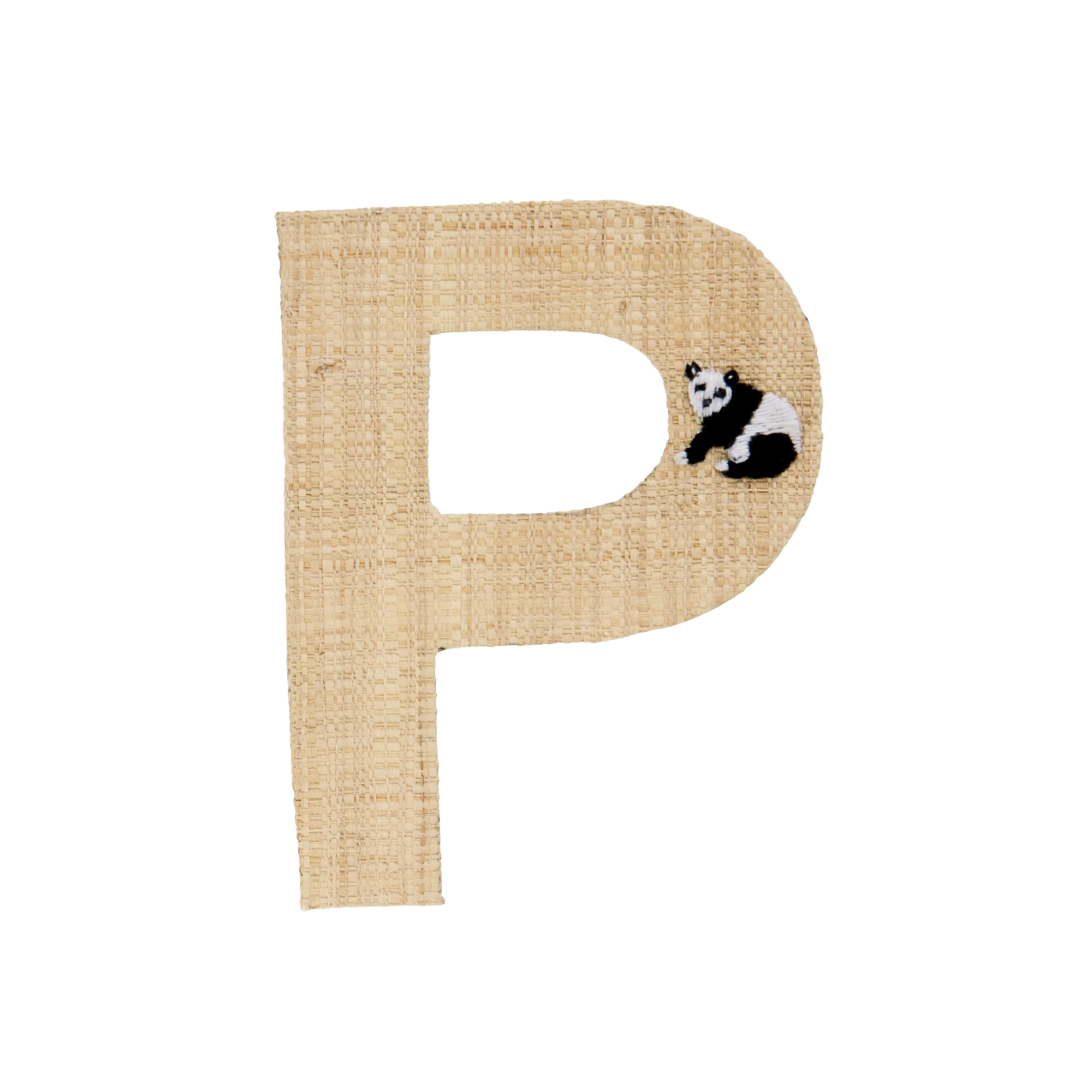 Raffia Chair - Natural - P - Panda Embroidery