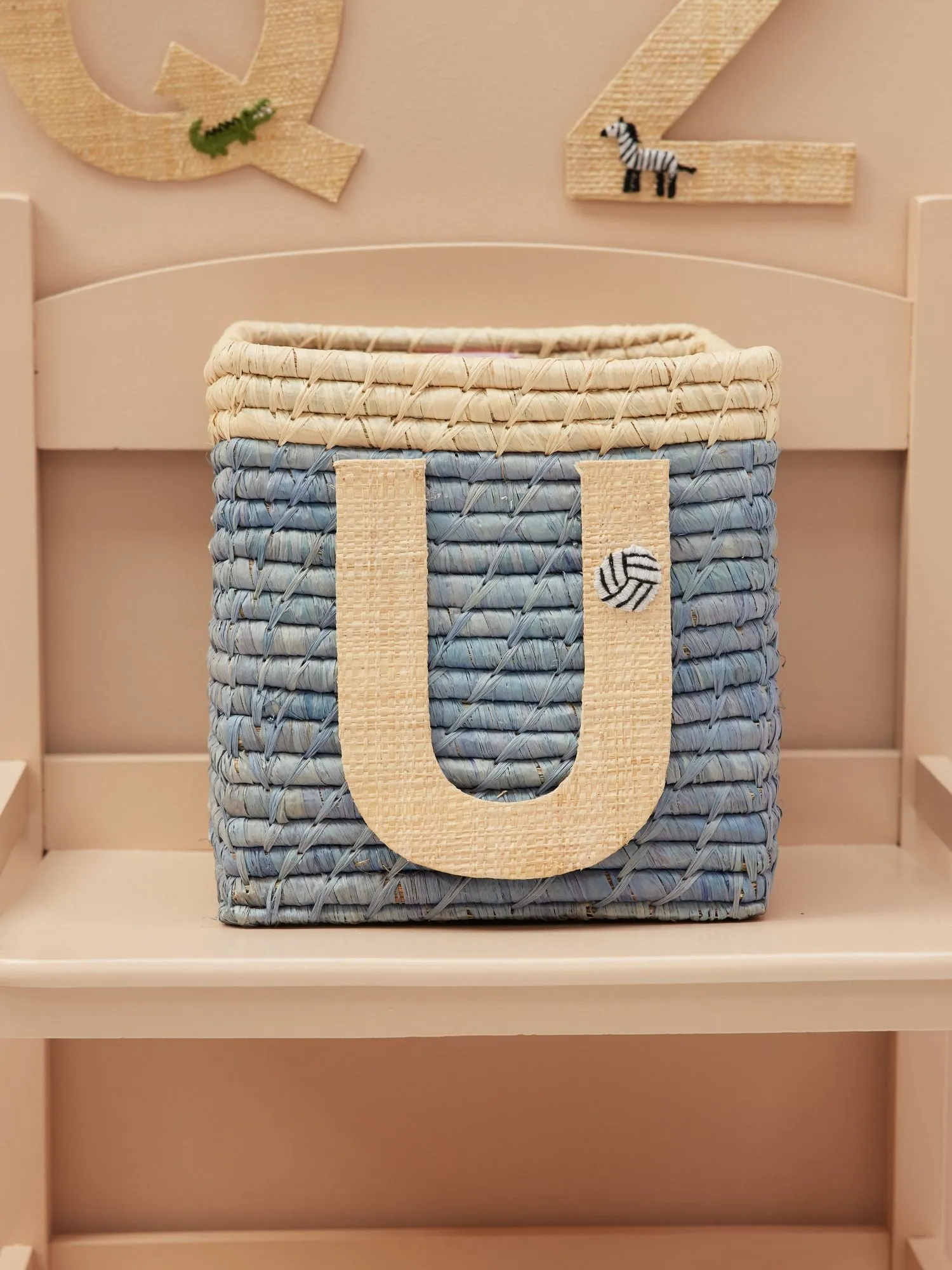 Raffia Stickers - Natural - U - Ball Embroidery