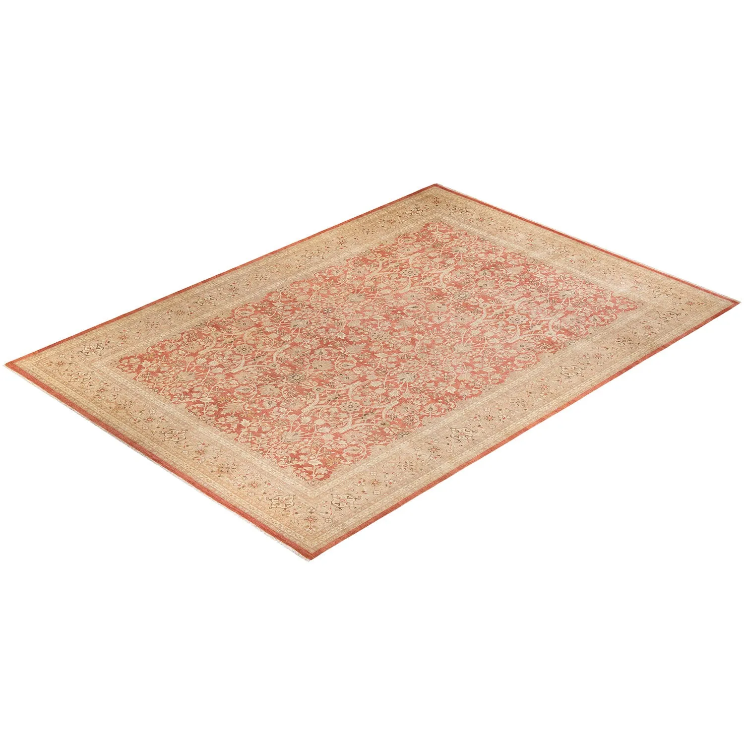 Red Traditional Wool Rug - 10' x 14'3"