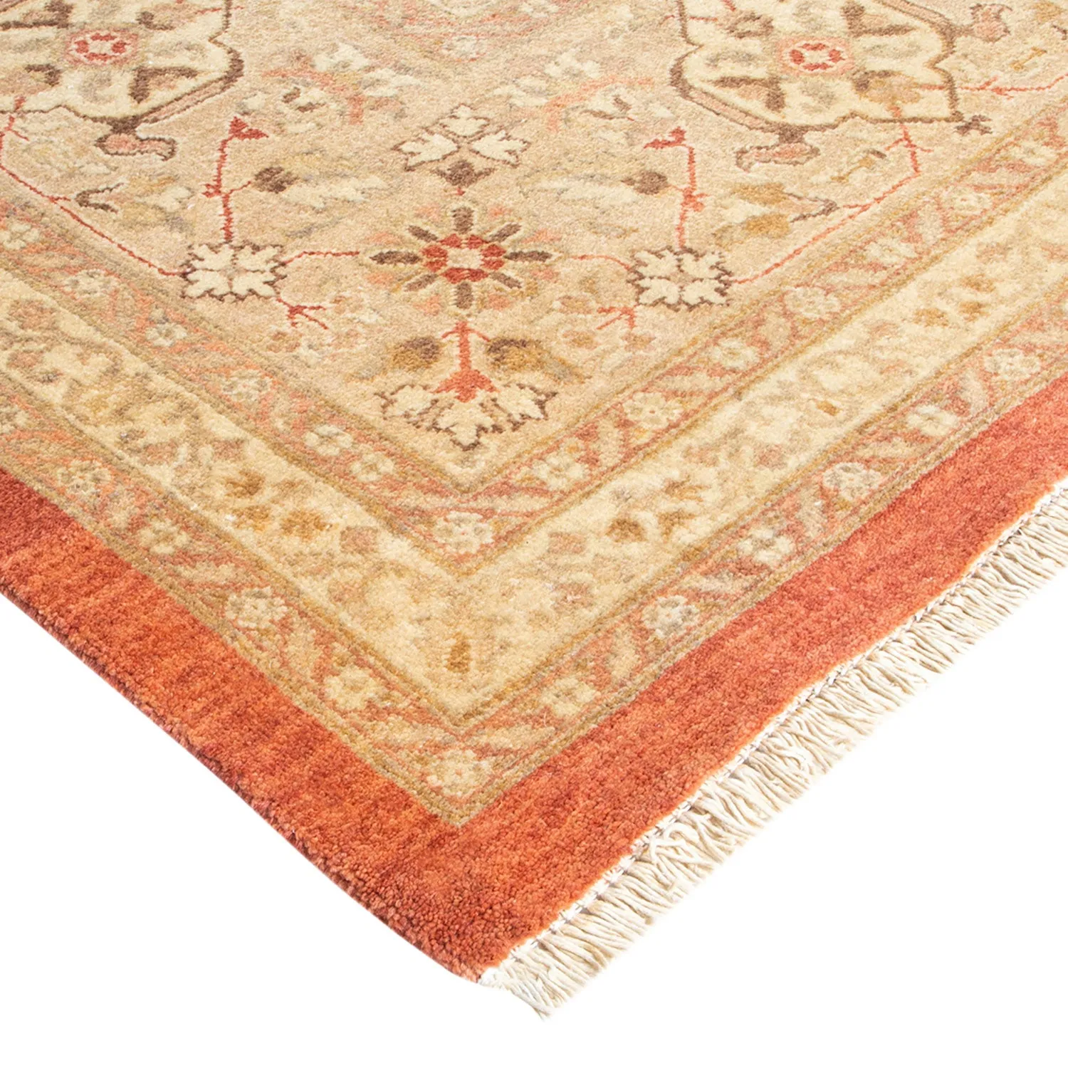 Red Traditional Wool Rug - 10' x 14'3"