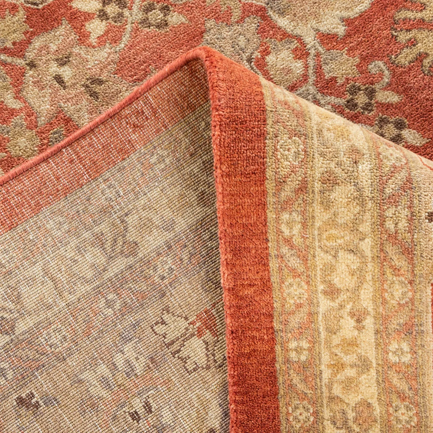 Red Traditional Wool Rug - 10' x 14'3"