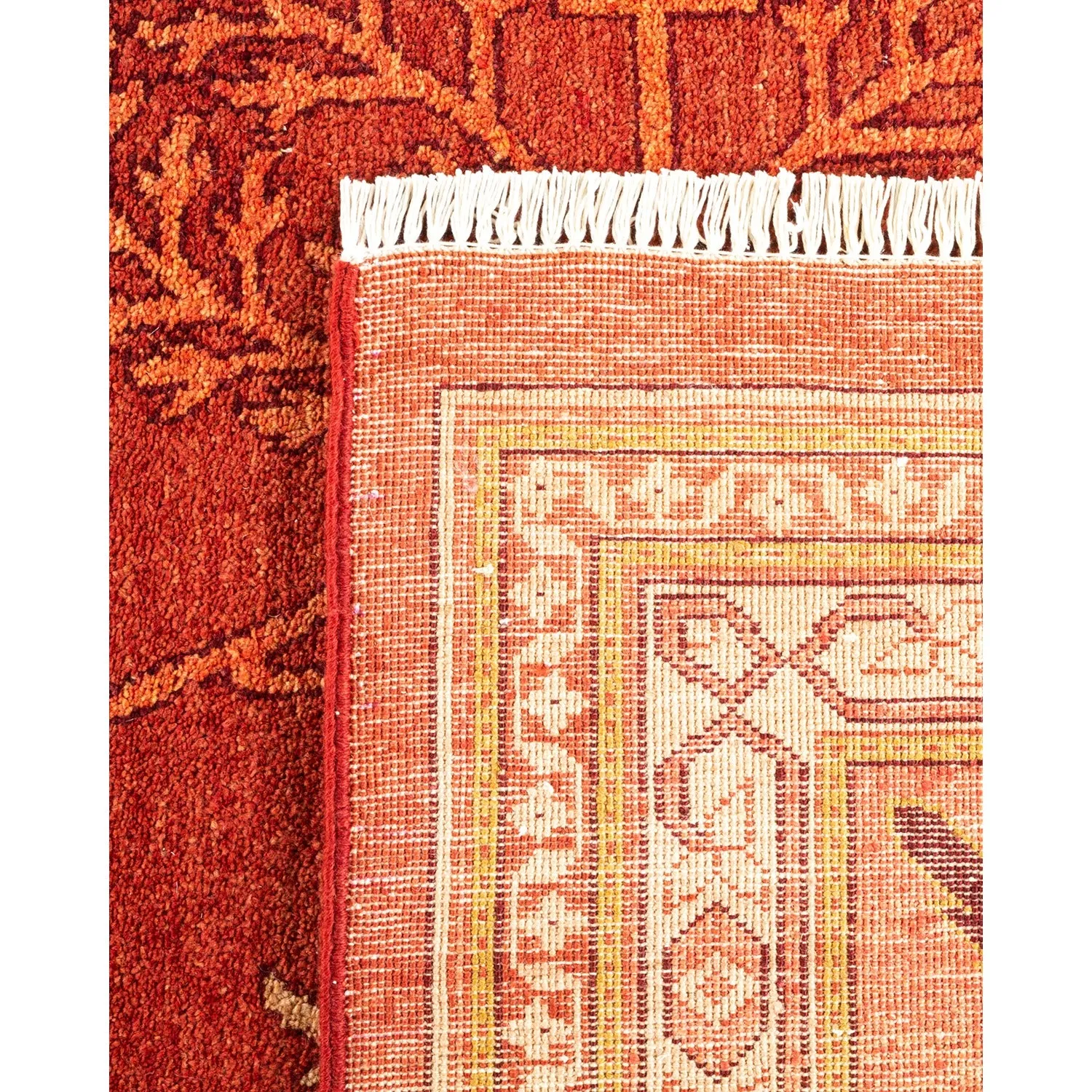 Red Traditional Wool Rug - 10'2" x 14'6"