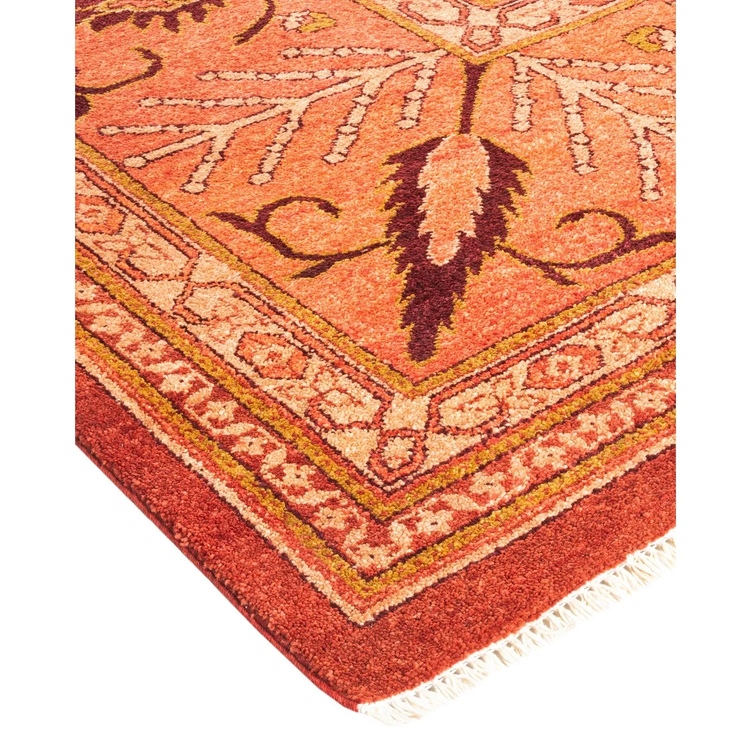 Red Traditional Wool Rug - 10'2" x 14'6"