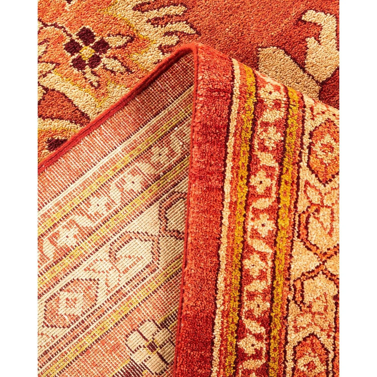 Red Traditional Wool Rug - 10'2" x 14'6"