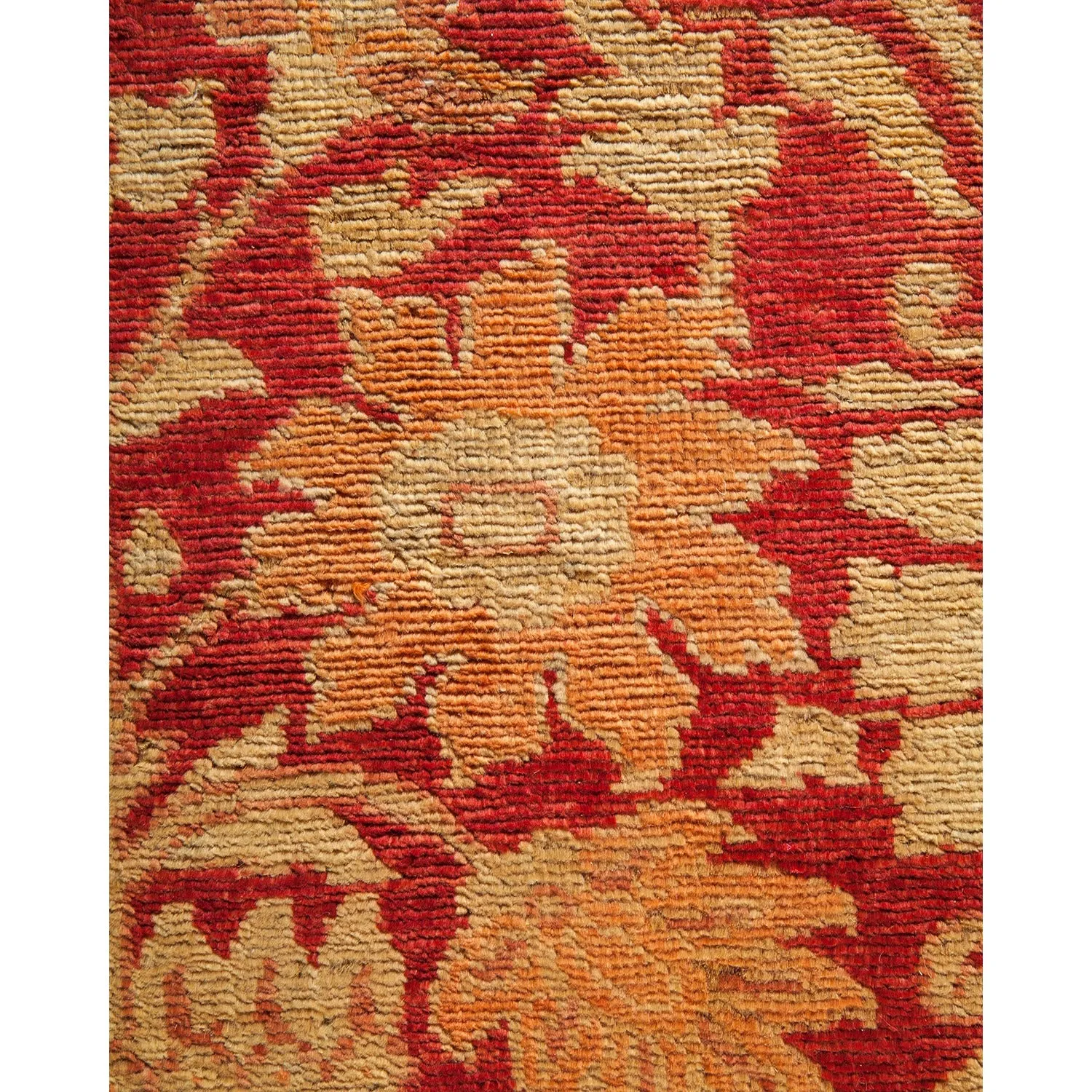 Red Traditional Wool Rug - 6'1" x 13'6"