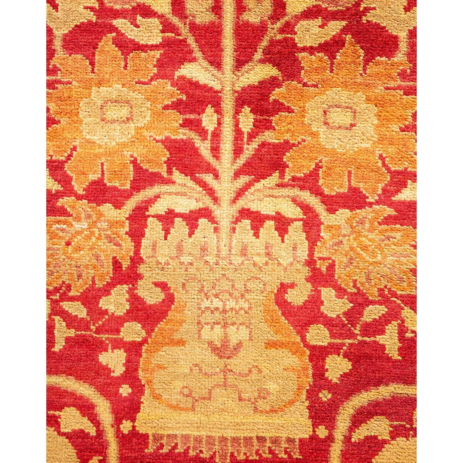 Red Traditional Wool Rug - 8'3" x 10'1"