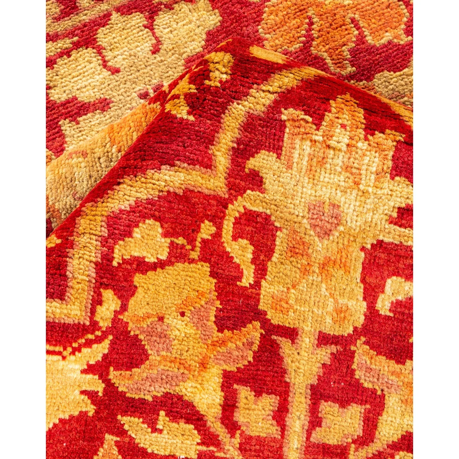 Red Traditional Wool Rug - 8'3" x 10'1"