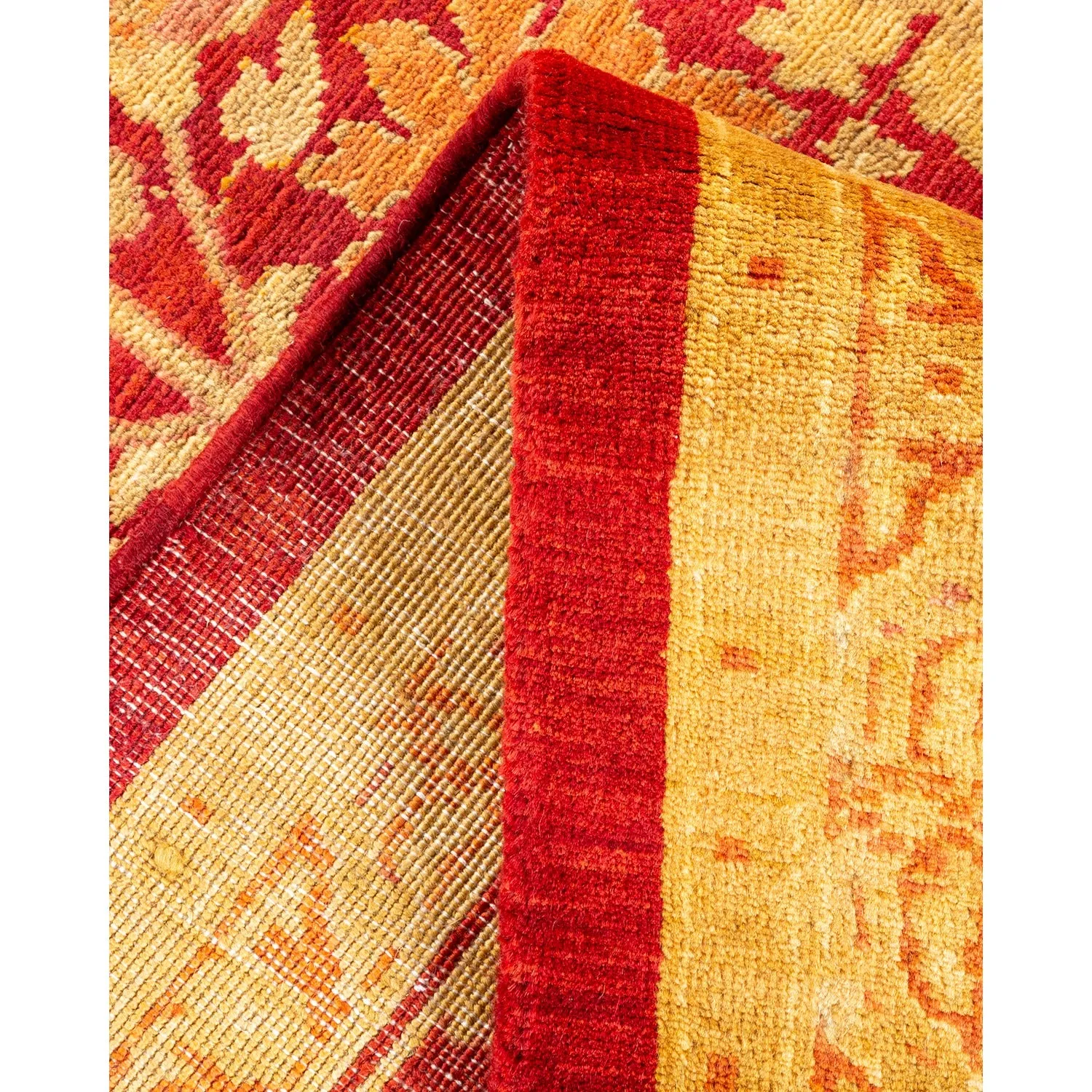 Red Traditional Wool Rug - 8'3" x 10'1"