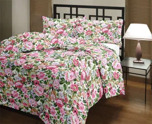 Renown Attractive Soft Printed Reversible Double Bed AC Blanket I Dohar Pack of 1 (Pink)