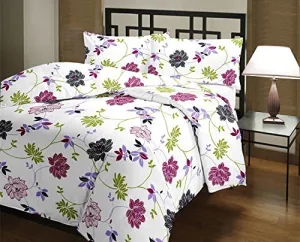Retagit Fancy Floral Single Bed Reversible AC Blanket/Dohar/Quilt for Home