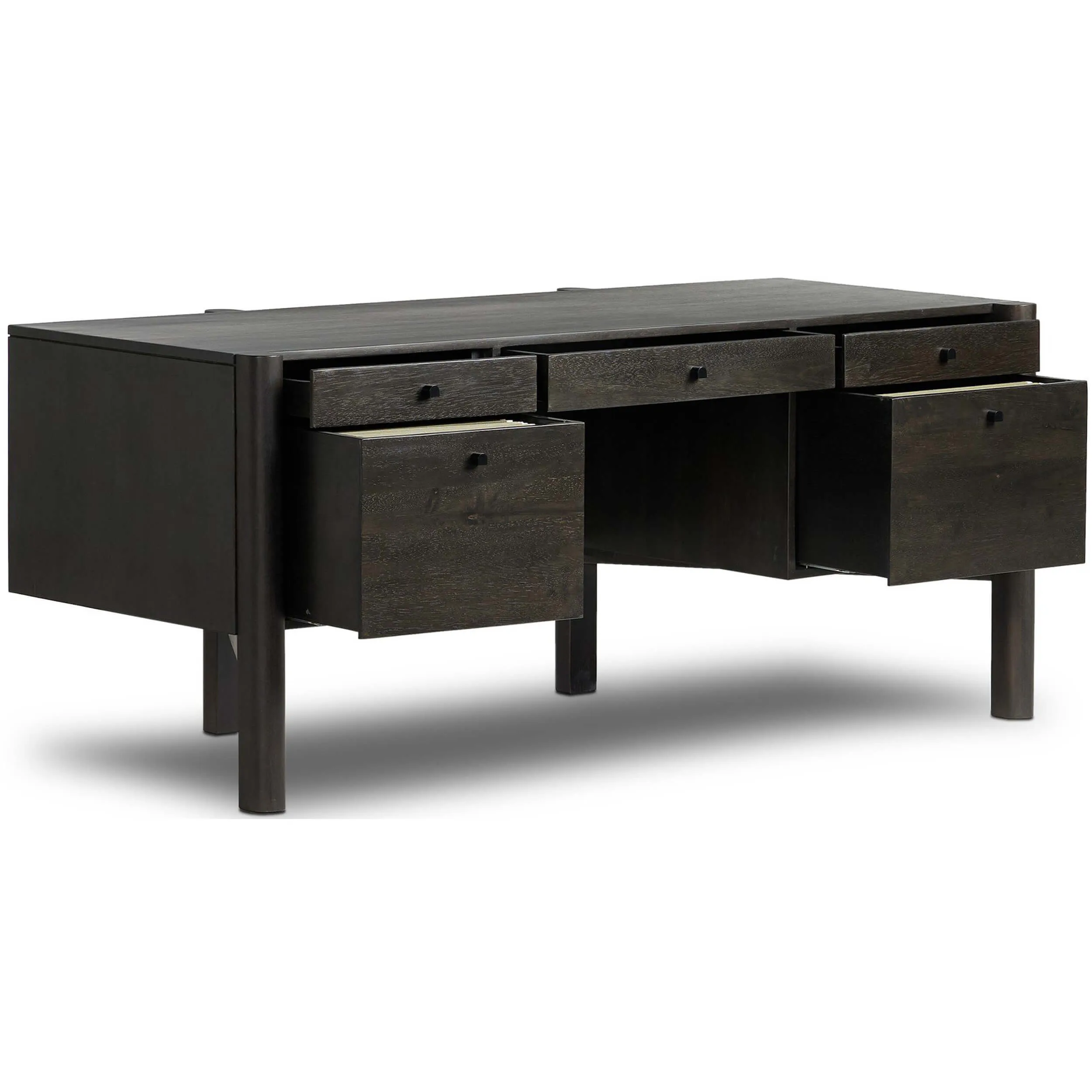 Reza Desk, Worn Black