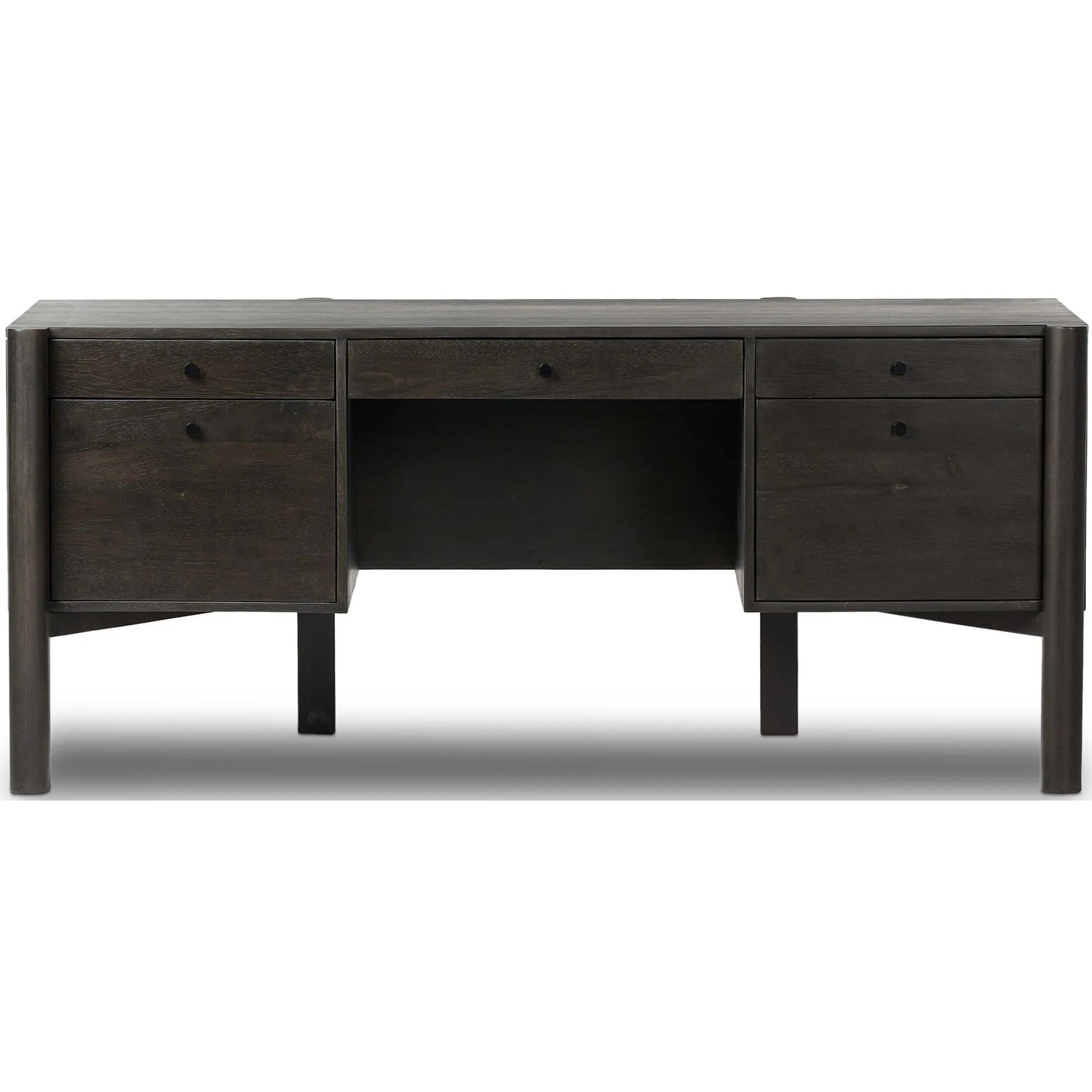 Reza Desk, Worn Black