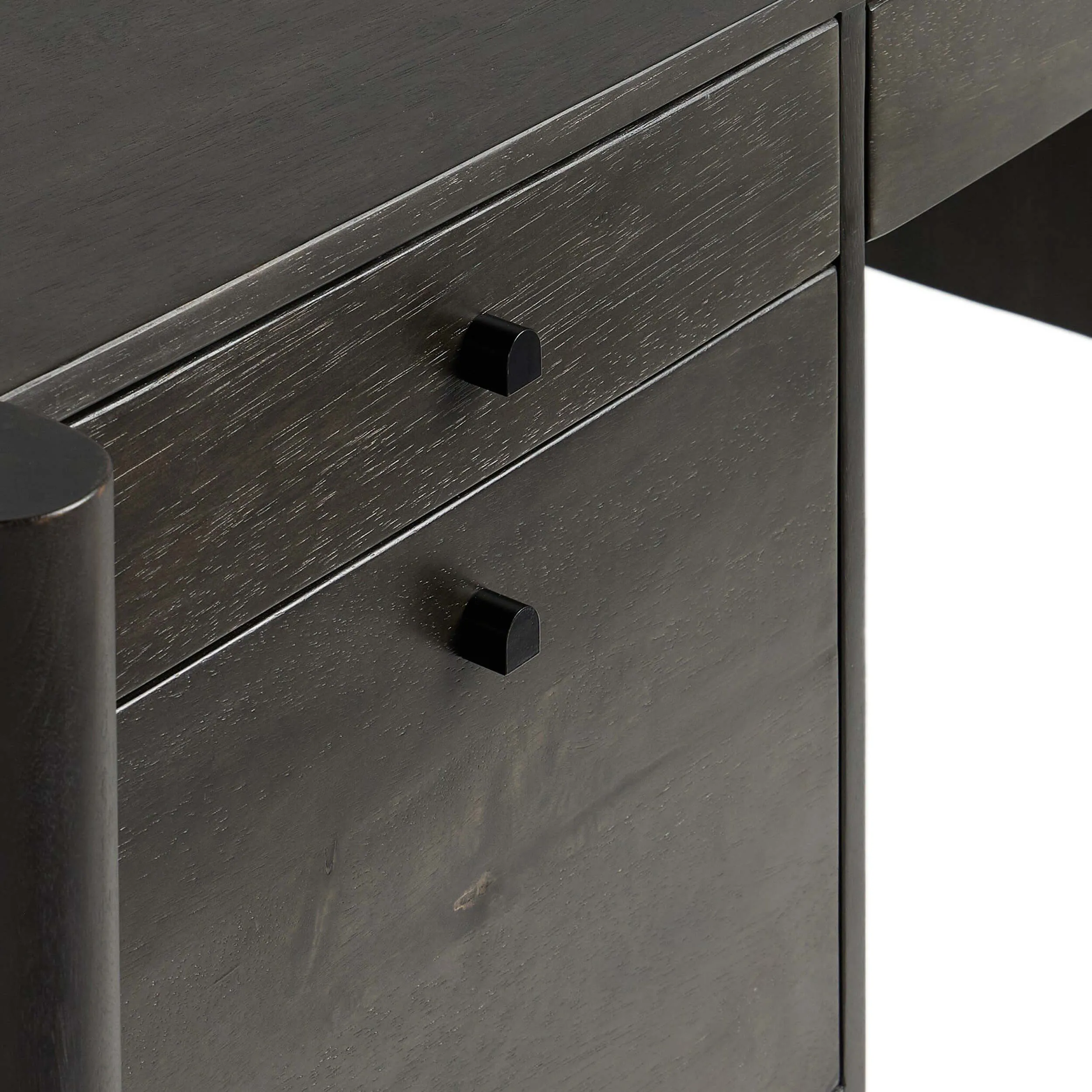 Reza Desk, Worn Black