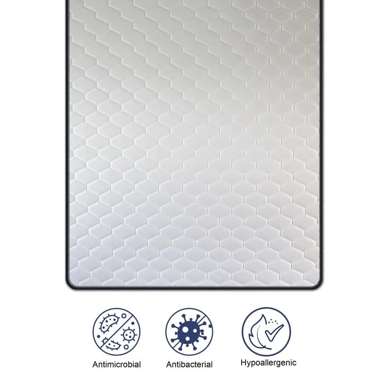 Rhythm Elite Memory Foam Mattress|10 Years Warranty |Orthopedic Mattress|High Resilience (HR) Foam|King Size Bed Mattress|Adjustable Two Fiber Pillow Free |78x72x5