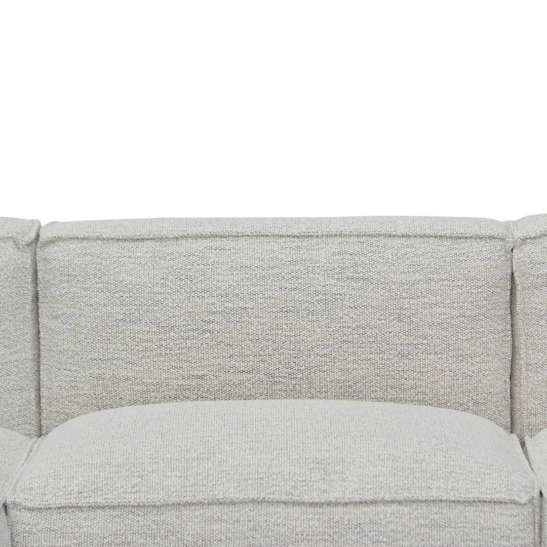 Roshil Left Chaise Fabric Sofa - Fog Grey
