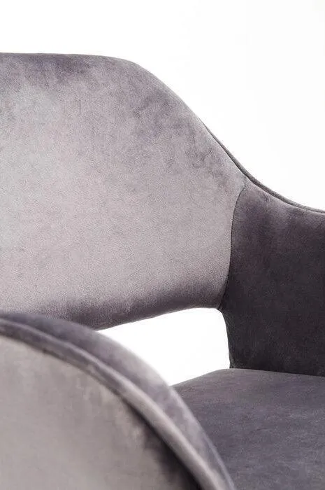 San Francisco Velvet Chair with Armrest (2/Set)