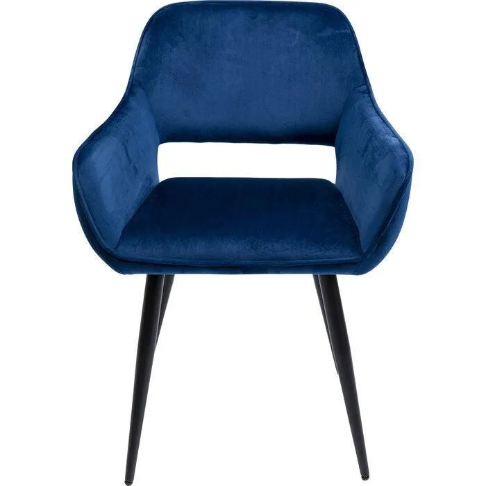 San Francisco Velvet Chair with Armrest (2/Set)
