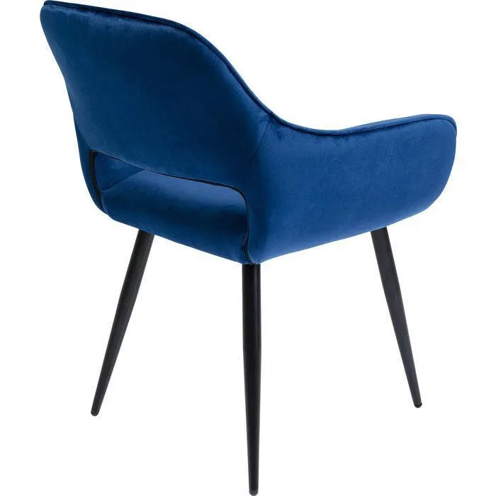 San Francisco Velvet Chair with Armrest (2/Set)