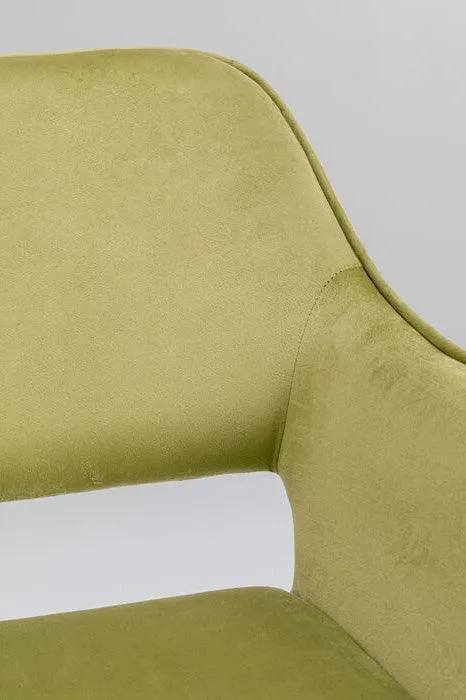 San Francisco Velvet Chair with Armrest (2/Set)