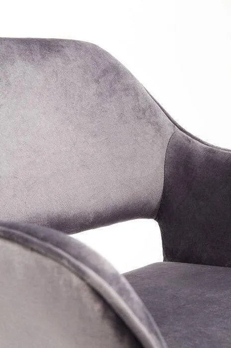 San Francisco Velvet Chair with Armrest (2/Set)