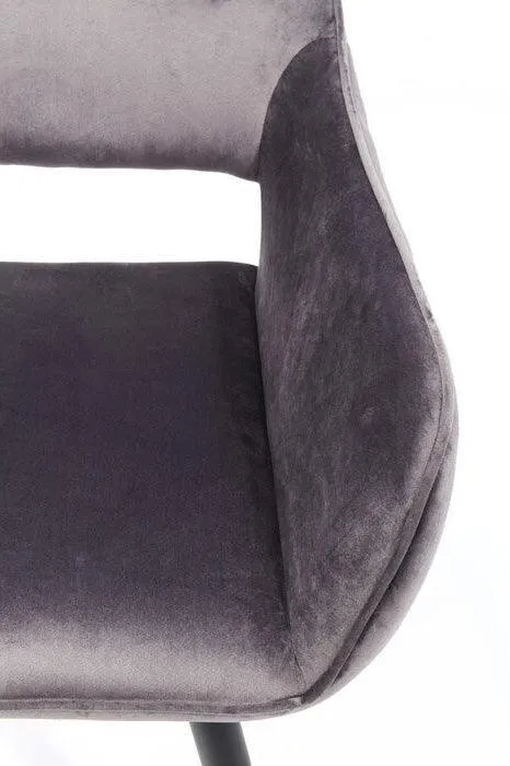 San Francisco Velvet Chair with Armrest (2/Set)