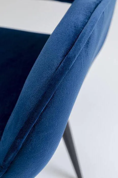 San Francisco Velvet Chair with Armrest (2/Set)