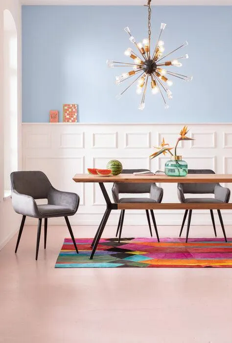 San Francisco Velvet Chair with Armrest (2/Set)