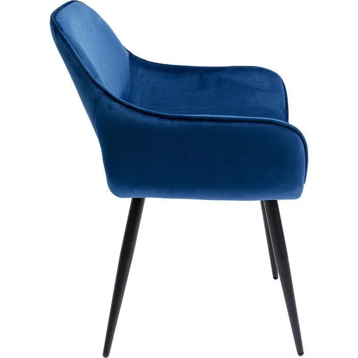 San Francisco Velvet Chair with Armrest (2/Set)