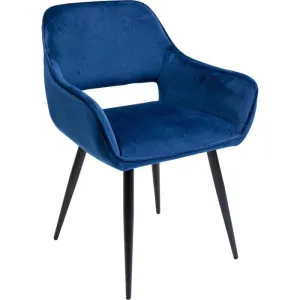 San Francisco Velvet Chair with Armrest (2/Set)