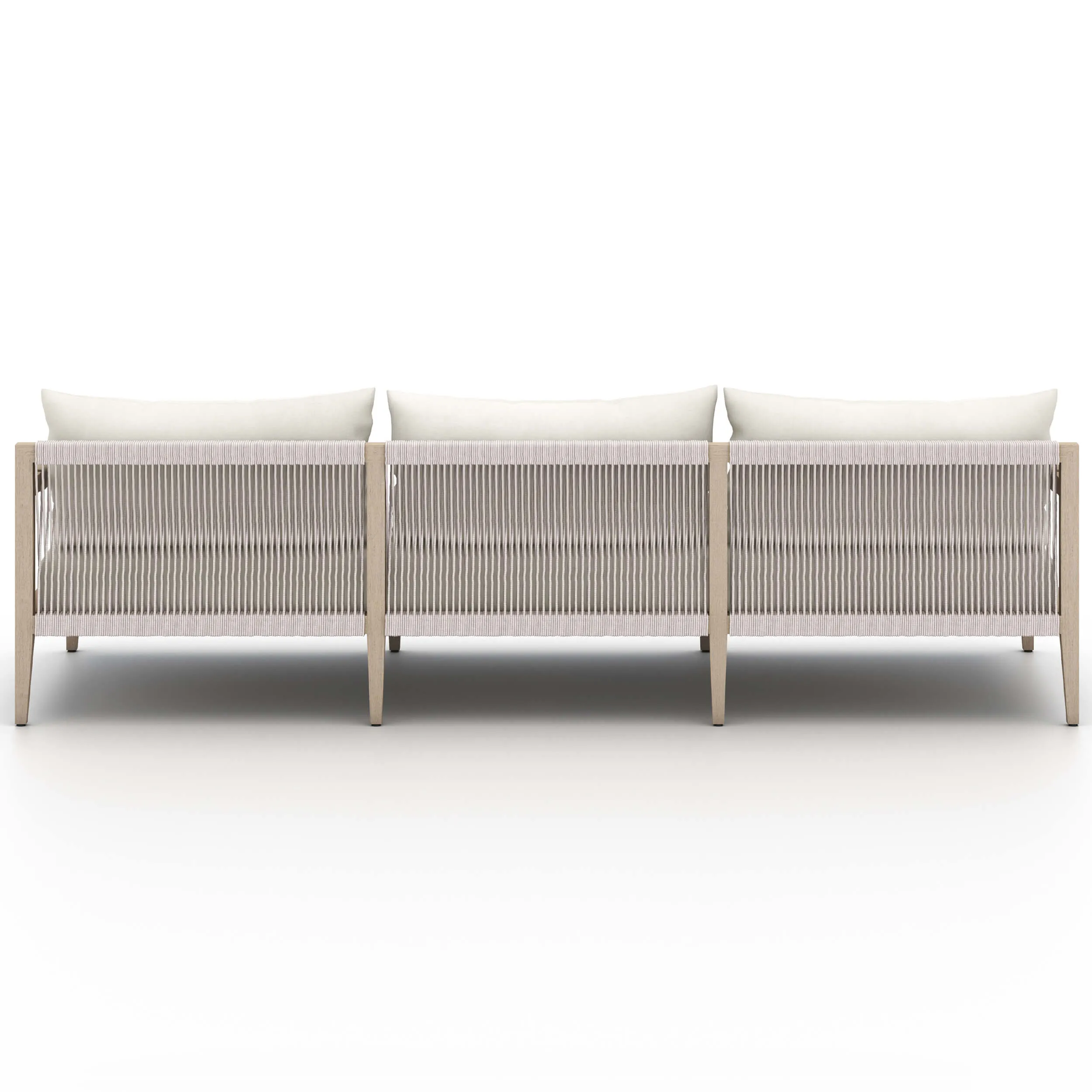Sherwood 93" Outdoor Sofa, Natural Ivory/Washed Brown