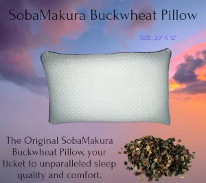 SobaMakura Buckwheat Pillow - The Original SobaMakura Buckwheat Pillow - White