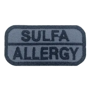 SULFA ALLERGY PATCH - GREY