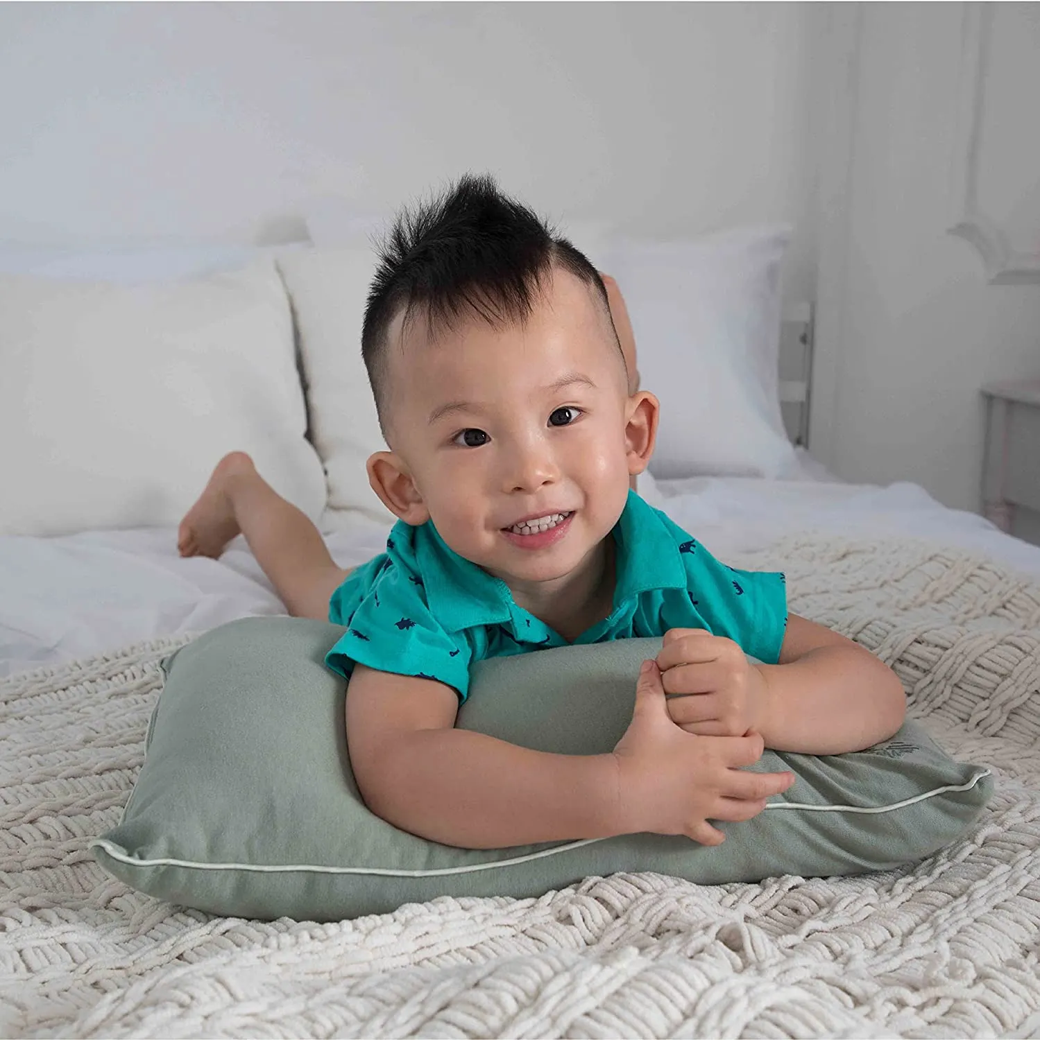 Toddler Pillows with Organic Machine Washable Cover