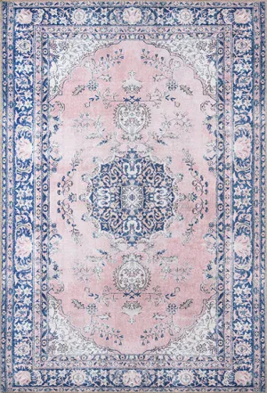 Traditional Machine Made Pink Rug