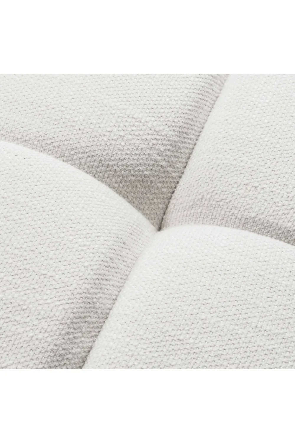White Tufted Accent Stool | Eichholtz Aurelio
