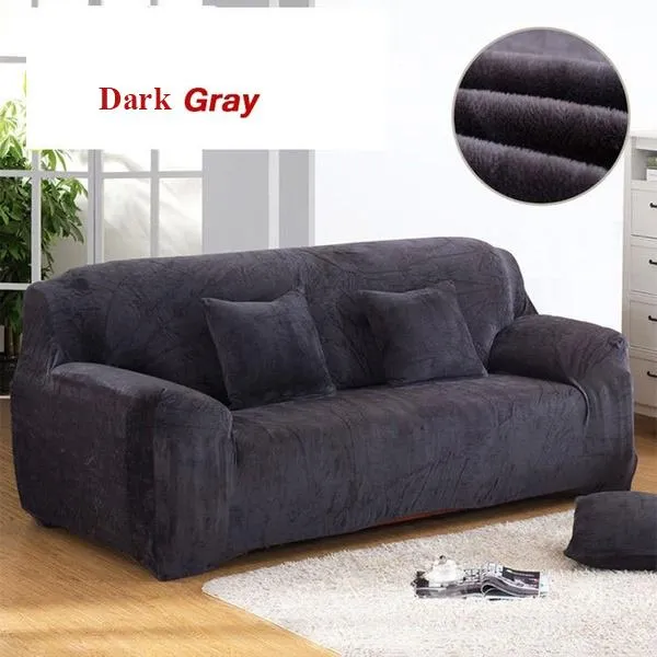 Winter Thicken Plush Recliner Sofa Covers Retro Recliner Sofa Cover Warm Soft Couch Slipcovers