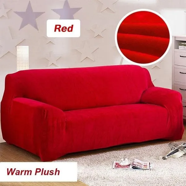 Winter Thicken Plush Recliner Sofa Covers Retro Recliner Sofa Cover Warm Soft Couch Slipcovers