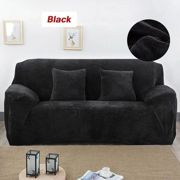 Winter Thicken Plush Recliner Sofa Covers Retro Recliner Sofa Cover Warm Soft Couch Slipcovers