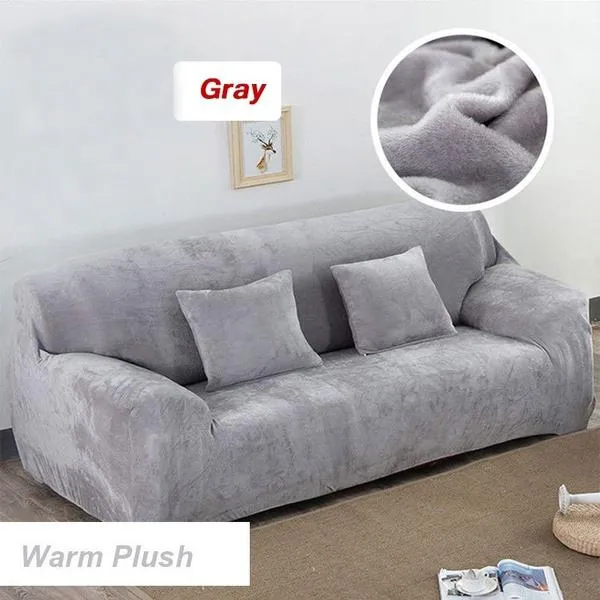 Winter Thicken Plush Recliner Sofa Covers Retro Recliner Sofa Cover Warm Soft Couch Slipcovers