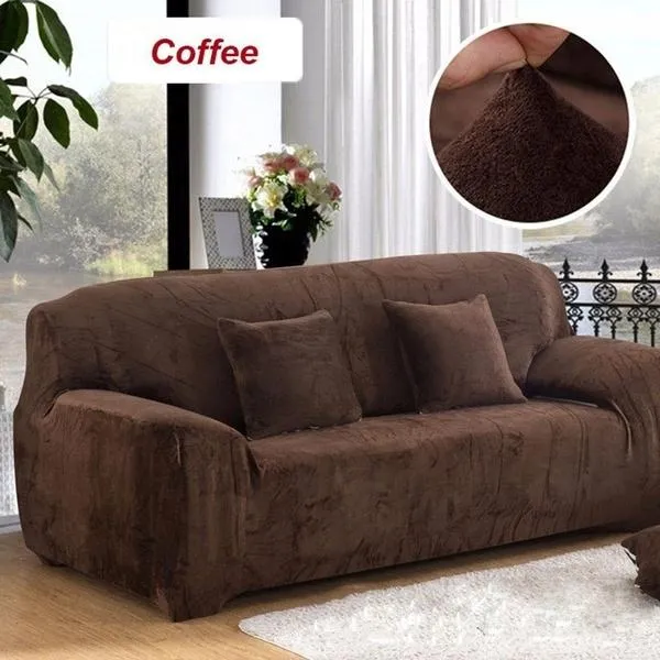 Winter Thicken Plush Recliner Sofa Covers Retro Recliner Sofa Cover Warm Soft Couch Slipcovers