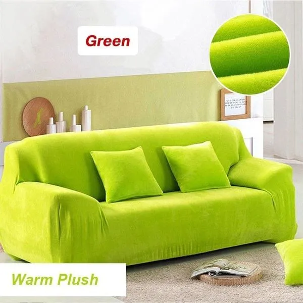 Winter Thicken Plush Recliner Sofa Covers Retro Recliner Sofa Cover Warm Soft Couch Slipcovers