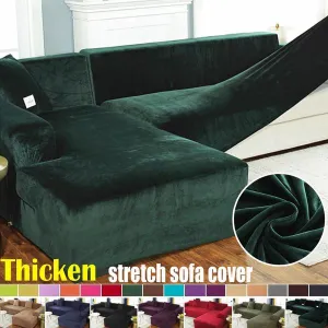Winter Thicken Plush Recliner Sofa Covers Retro Recliner Sofa Cover Warm Soft Couch Slipcovers