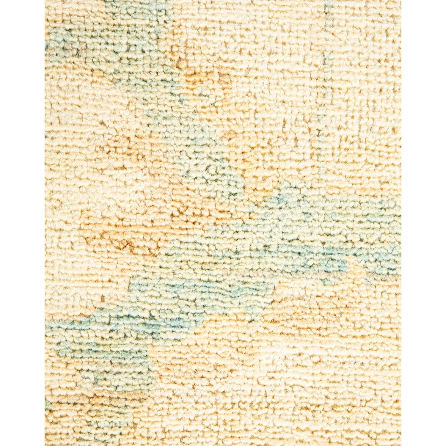 Yellow Traditional Wool Rug - 8'8" x 11'10"