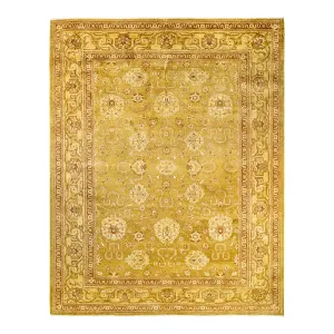 Yellow Traditional Wool Rug - 9' x 11'1